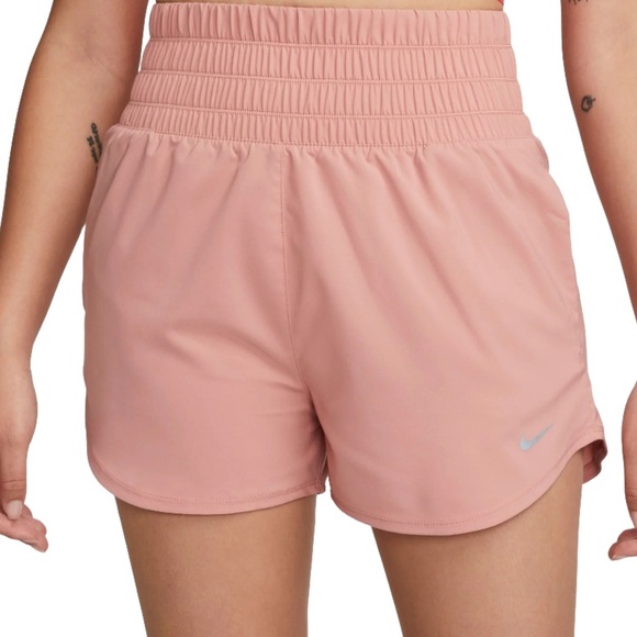 NEW NIKE WOMENS DRI-FIT ONE ULTRA HIGH-WAISTED 3" SHORTS XS $45 - Picture 1 of 9